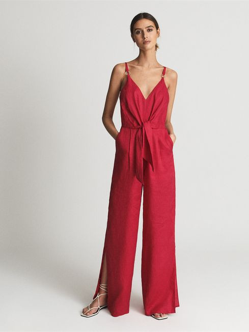 Linen Jumpsuit | Reiss US