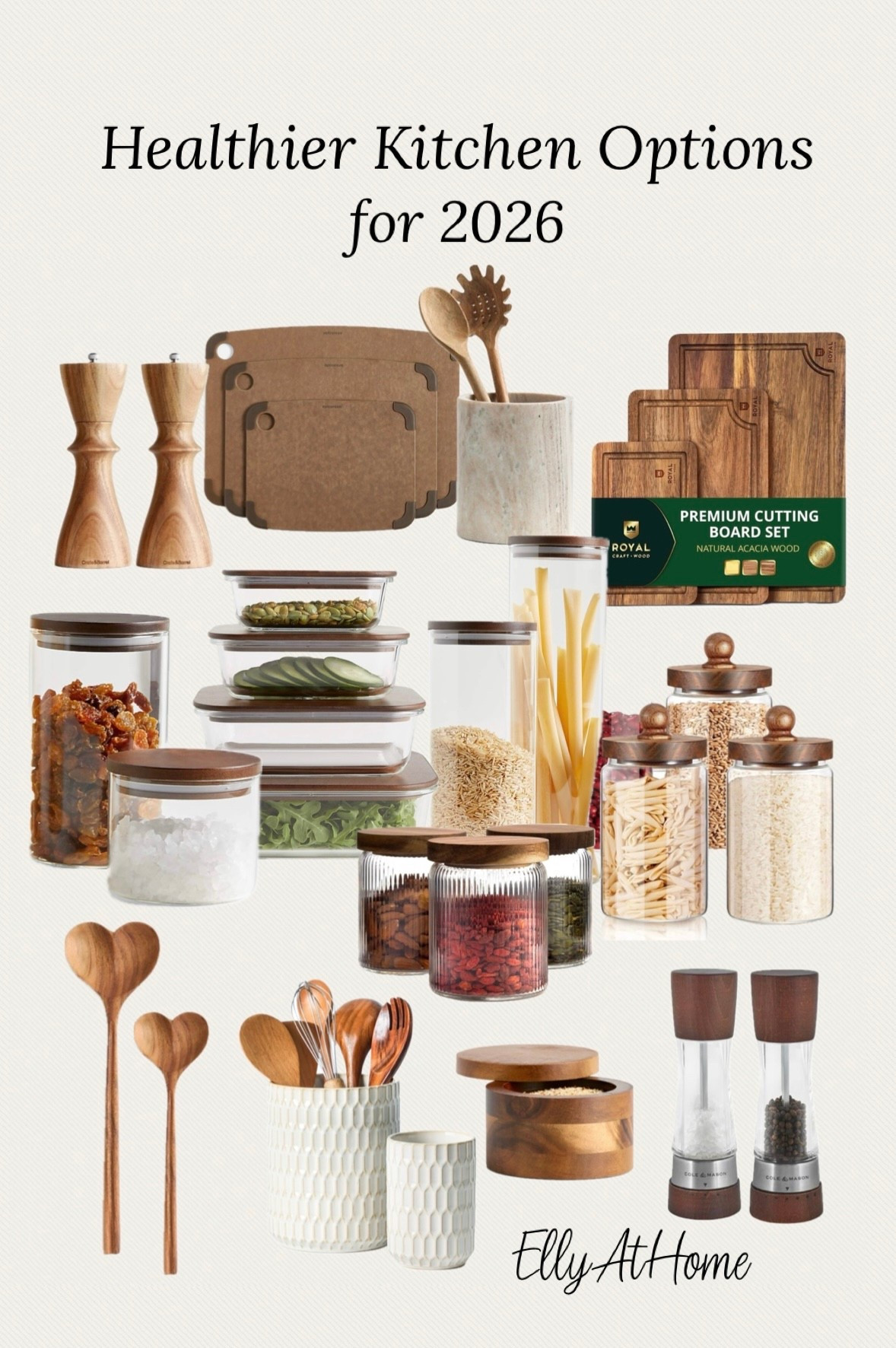 Making better, healthier choices in the kitchen with glass storage containers, wood and silicone serving utensils , boards. Salt and pepper shakers and more kitchen accessories. My favorites from Crate & Barrel, Amazon home  

#LTKFindsUnder50 #LTKHome #LTKOver40