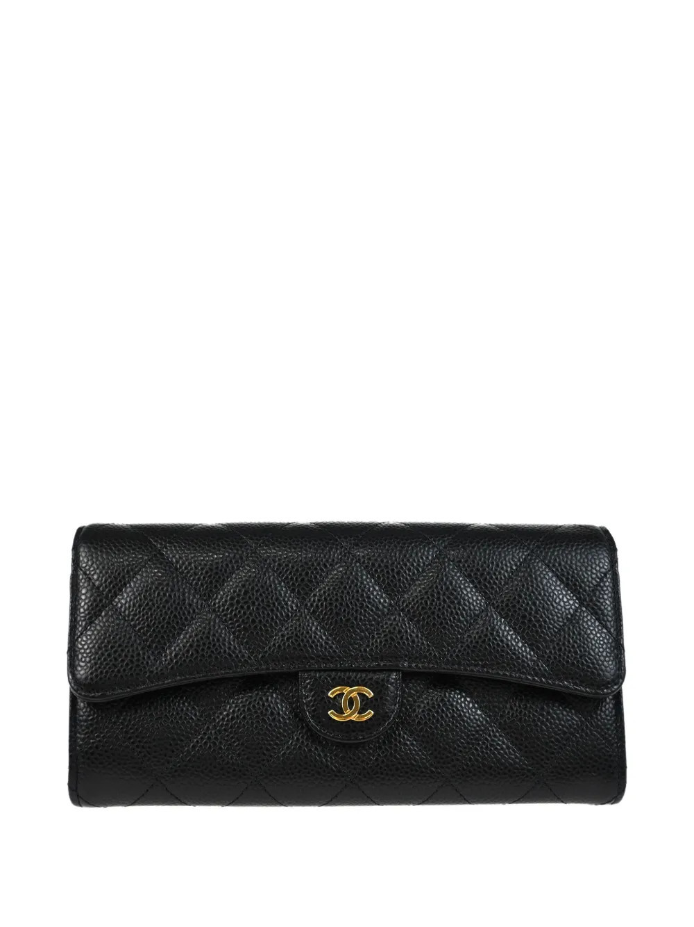 CHANEL Pre-Owned 2018 leather wallet - Black | Farfetch Global