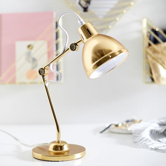 Metallic Penn Task Lamp Collection | Pottery Barn Teen