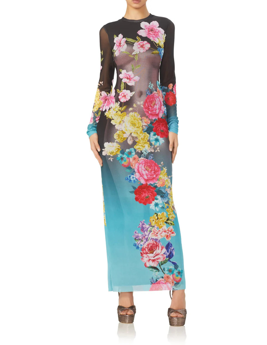 Didi Maxi Dress - Aqua Rose Nude | ShopAFRM