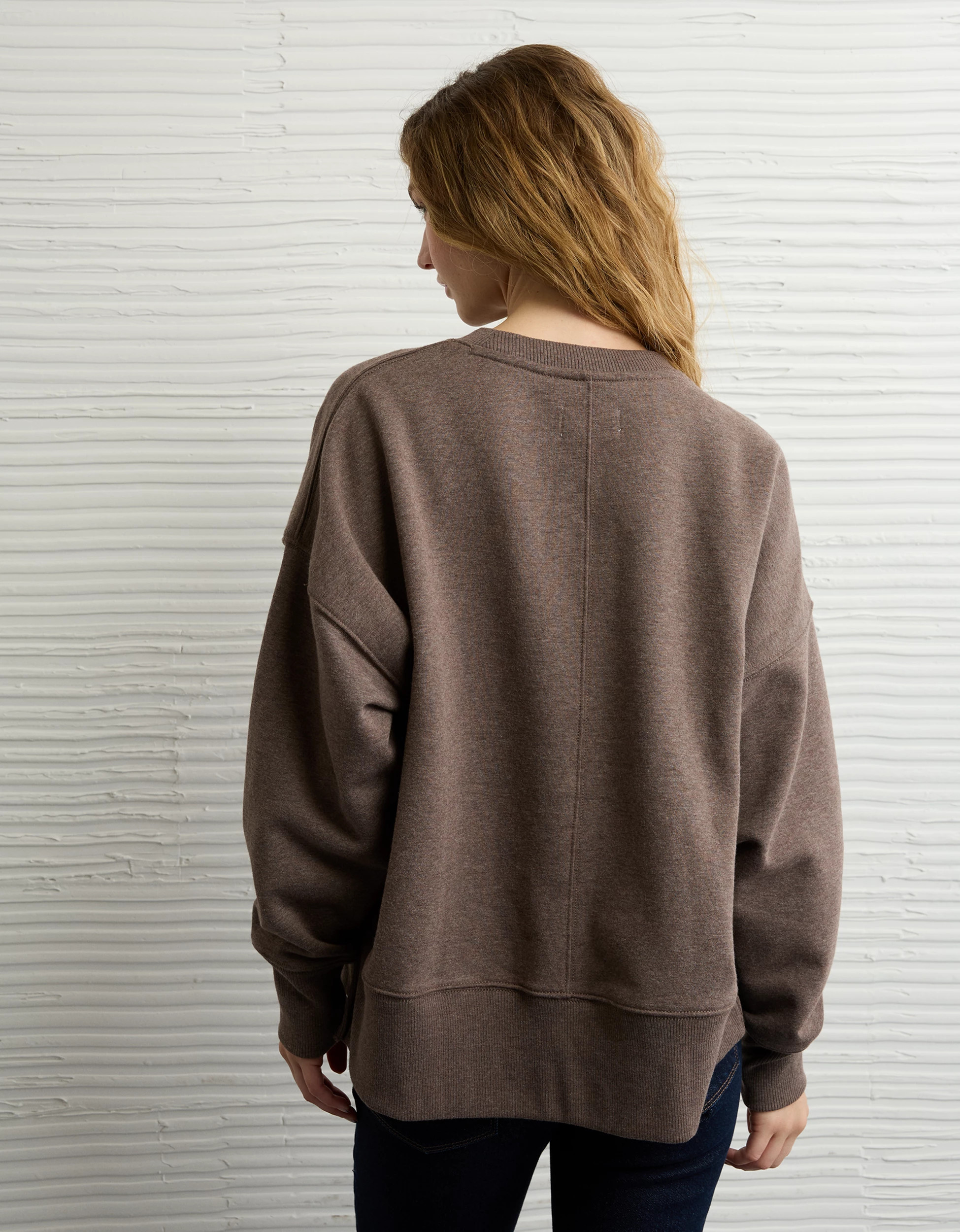 AE Everyday Luxe Oversized Sweatshirt | American Eagle Outfitters (US & CA)