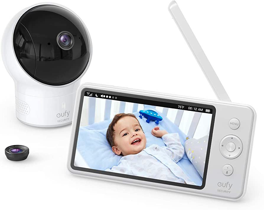eufy Security Spaceview Video Baby Monitor E110 with Camera and Audio, Security Camera, 720p HD R... | Amazon (US)