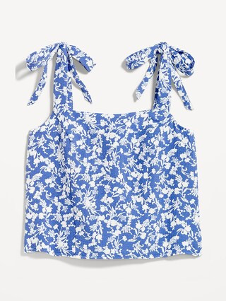 Matching Tie-Shoulder Cropped Dobby Corset Cami Top for Women | Old Navy (US)
