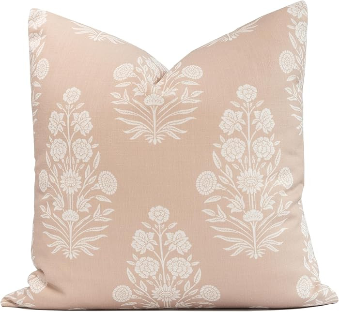 Crumbs Home Modern Farmhouse Fall Linen Indoor Outdoor Throw Pillow Cover Only, 20"x20" Water Rep... | Amazon (US)