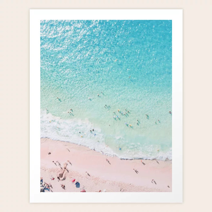 Beach Sunday Art Print by Gale Switzer | Society6