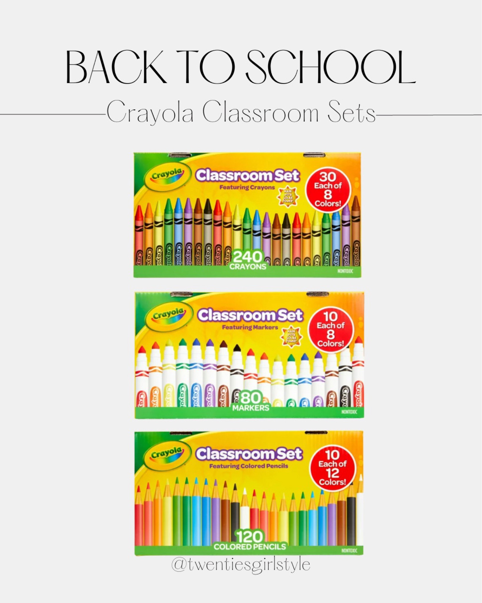 Crayola Teacher Supplies Classroom Set Colored Pencils - 120 ct