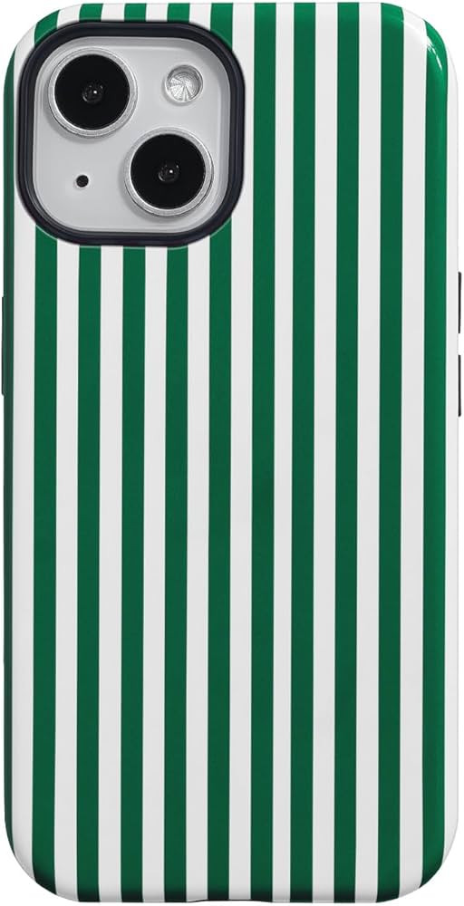 Fycyko Compatible with iPhone 14/13 Case Striped Cute Aesthetic Phone Case Shockproof TPU Hard PC... | Amazon (US)