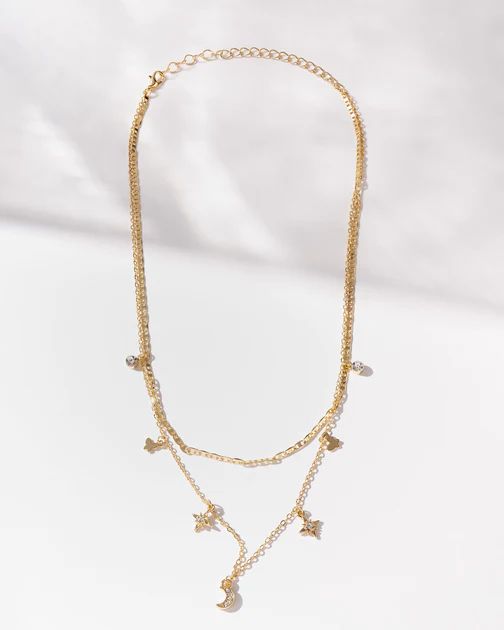 Lucky Charm Layered Necklace - Gold | VICI Collection