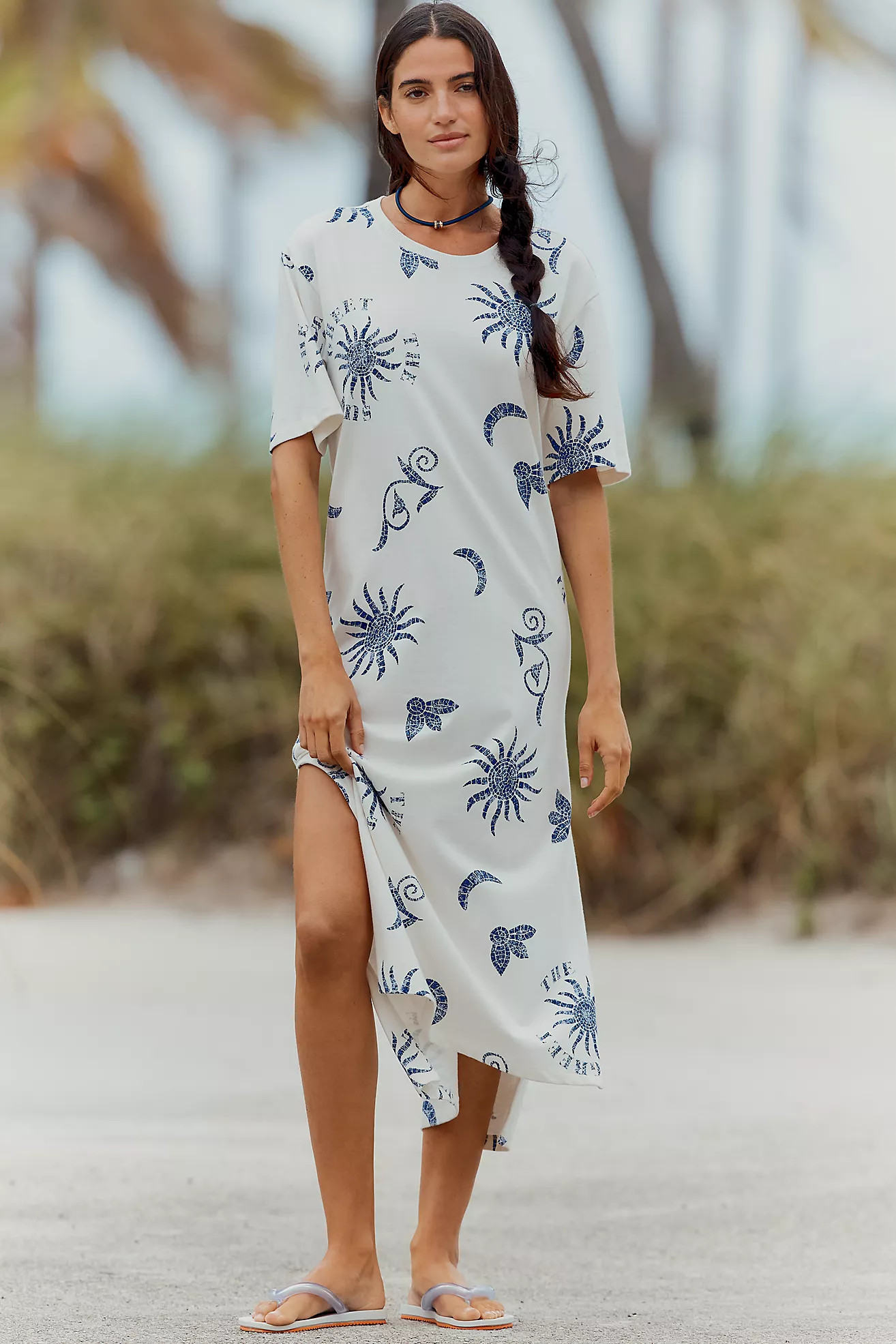 Celandine Graphic Maxi T-Shirt Dress | Anthropologie (US)