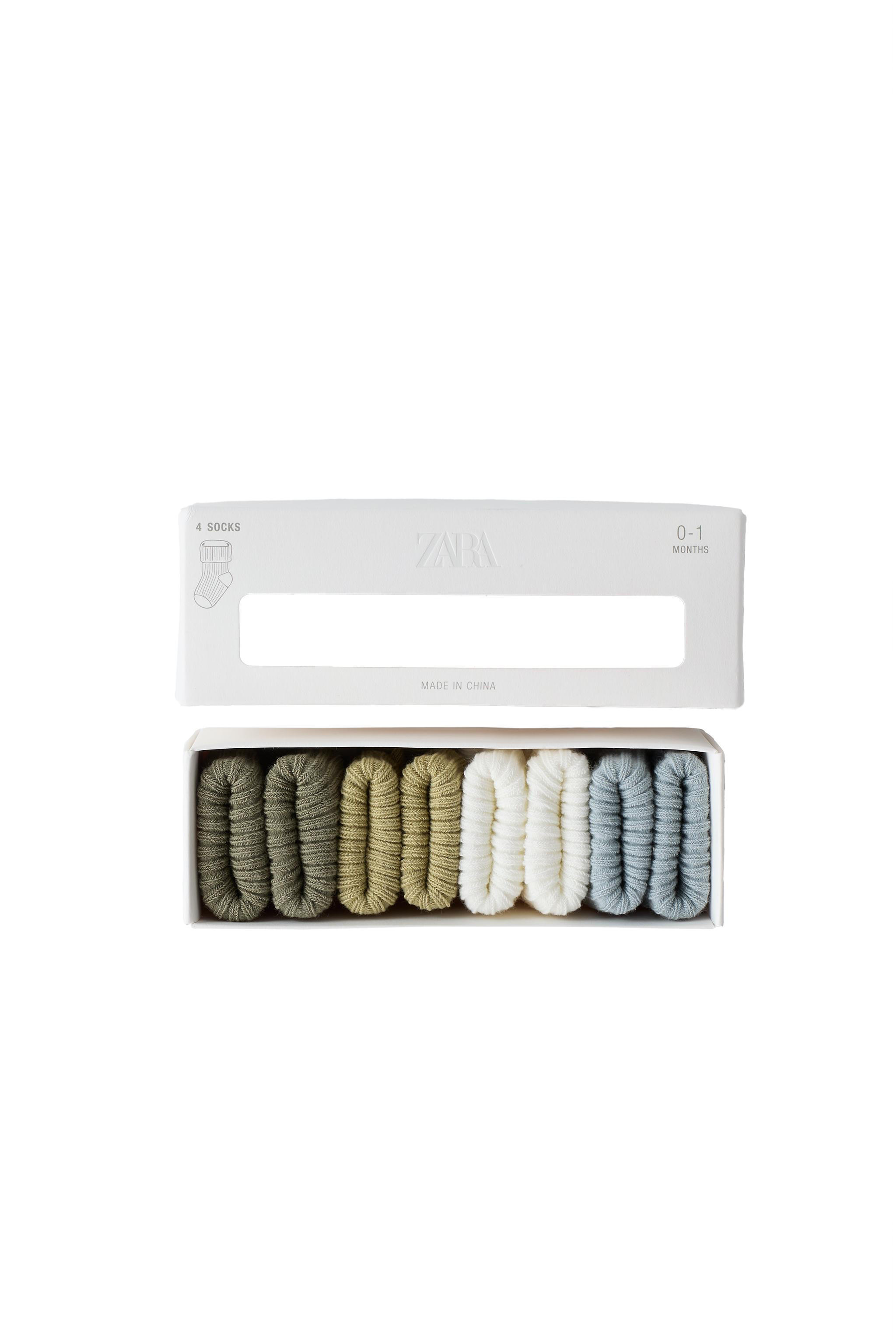 FOUR-PACK OF SOCKS IN VARIOUS COLORS | Zara US