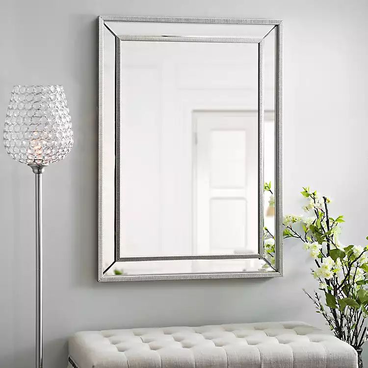 Medium Silver Luxe Mirror, 31.5x43.5 in. | Kirkland's Home
