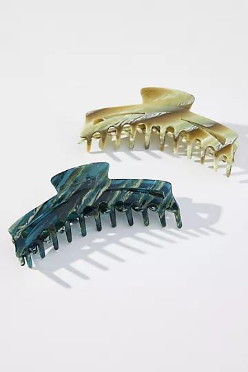 Large Claw Hair Clip Set | Anthropologie (US)