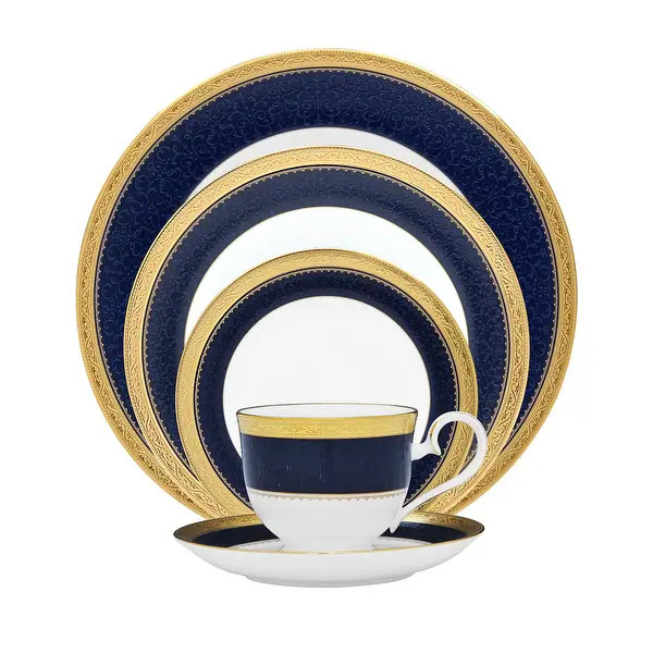 Noritake Odessa Cobalt Gold 5-Piece Place Setting | Bed Bath & Beyond