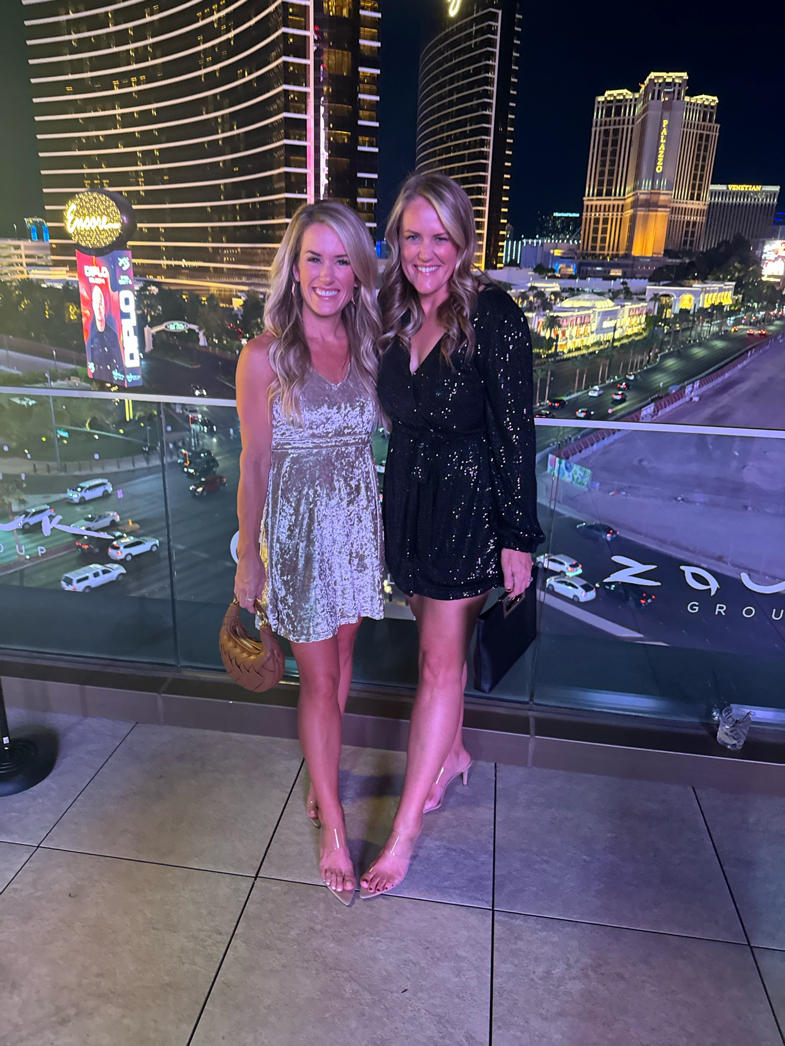 Vegas outfits
Sequins dress
Black dress
Champagne cocktail dress
Clear heels 
Black clutch

#LTKStyleTip #LTKFindsUnder50