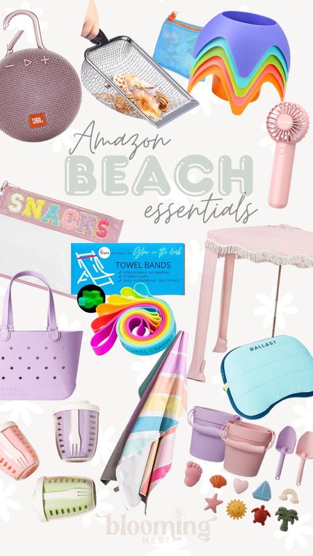 Amazon essentials for the beach! Happy summer! 

THEBLOOMINGNEST Amazon beach fan cup holder towel pillow umbrella beach bag beach toys towel holders snacks 

#LTKSeasonal #LTKTravel #LTKSwim