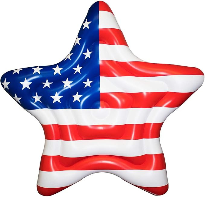 Swimline Inflatable Americana Star Island Pool Raft 65" x 69" | Amazon (US)