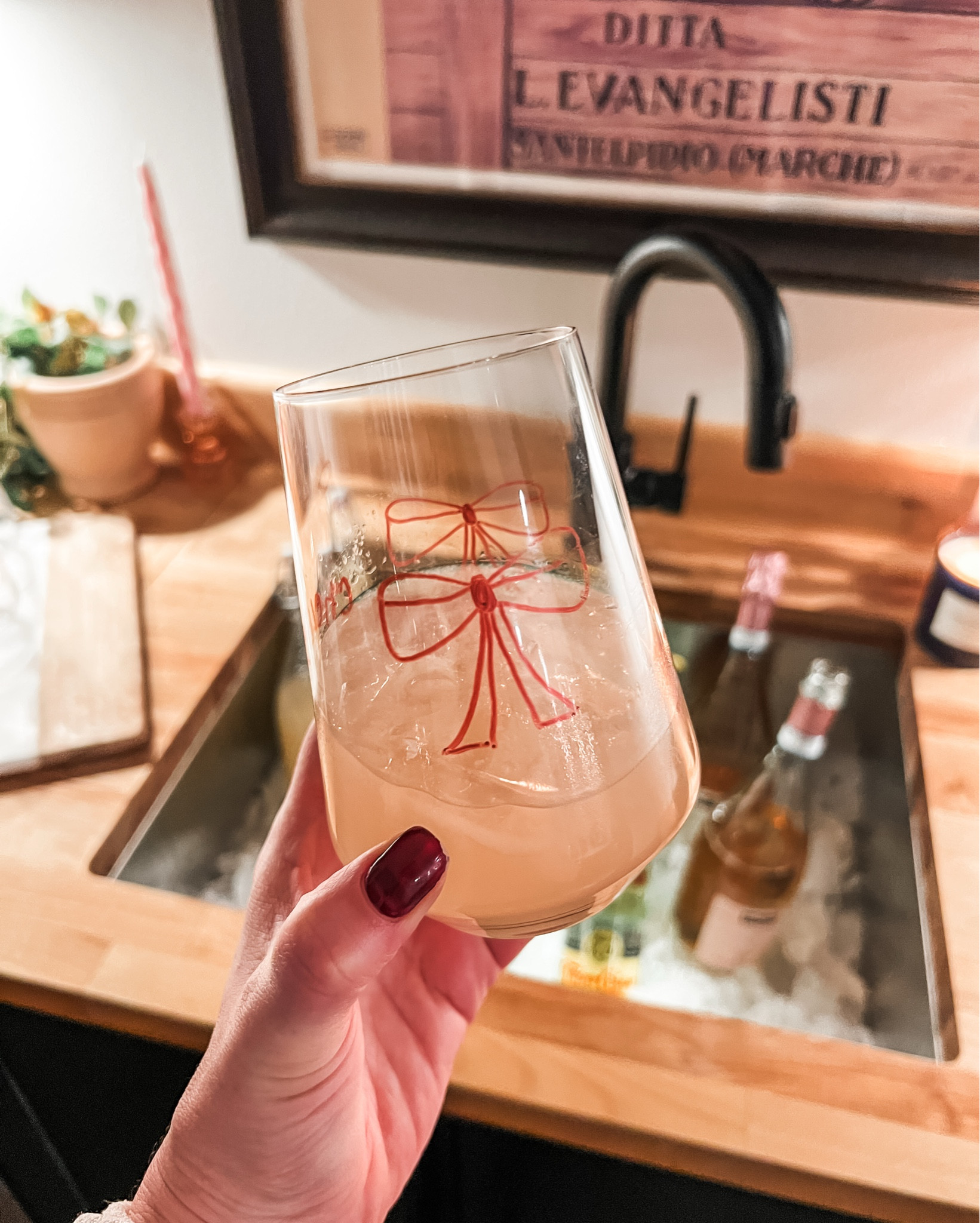 We leaned into the bow theme for our girls night. Loved using “wine pens” to draw on the glasses and set the vibes 🎀🤍 great idea for Valentine’s Day celebrations! 

#LTKOver40 #LTKmomlife #LTKHome