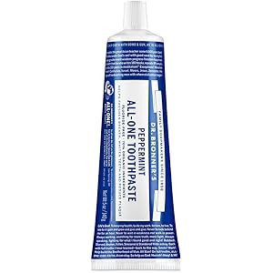 Dr. Bronner’s - All-One Toothpaste (Peppermint, 5 ounce, 3-Pack) - 70% Organic Ingredients, Natural  | Amazon (US)