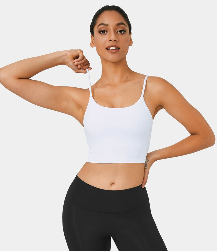 Women's In My Feels Basic Padded Workout Cropped Tank Top - HALARA | HALARA