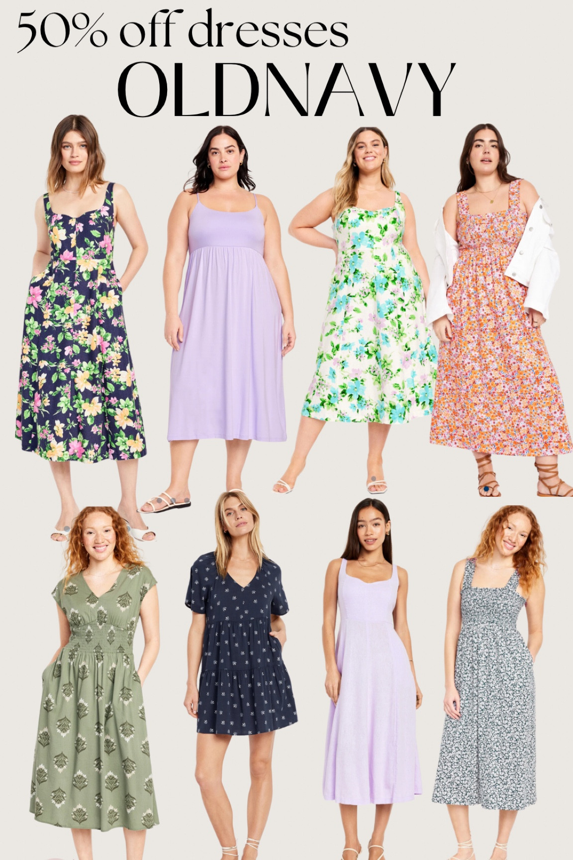50% off dresses at Oldnavy this weekend. I love their new spring dresses so much and they have all plus sizes too! 

#LTKfindsunder50 #LTKplussize #LTKsalealert