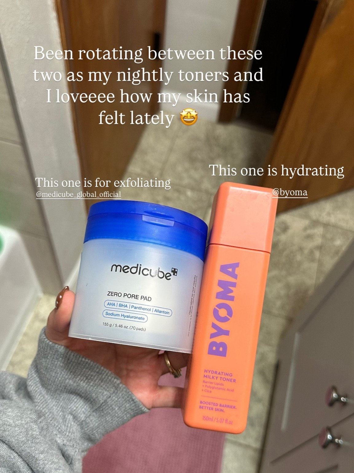 Been rotating between these two as my nightly toners and I loveeee how my skin has felt lately 🤩 byoma milky toner and medicube zero pore pads

#LTKmomlife #LTKselfcare #LTKgrwm