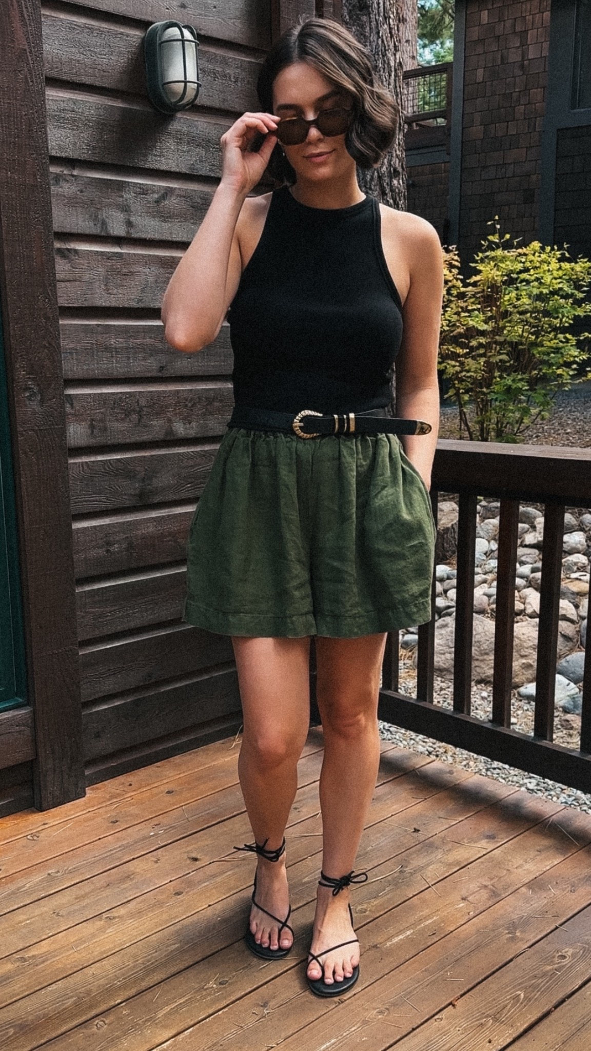 Today’s outfit! Shirts fit true to size and are really stretchy!