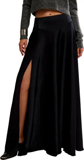 Chilco Side Slit Satin Maxi Skirt | Nordstrom
