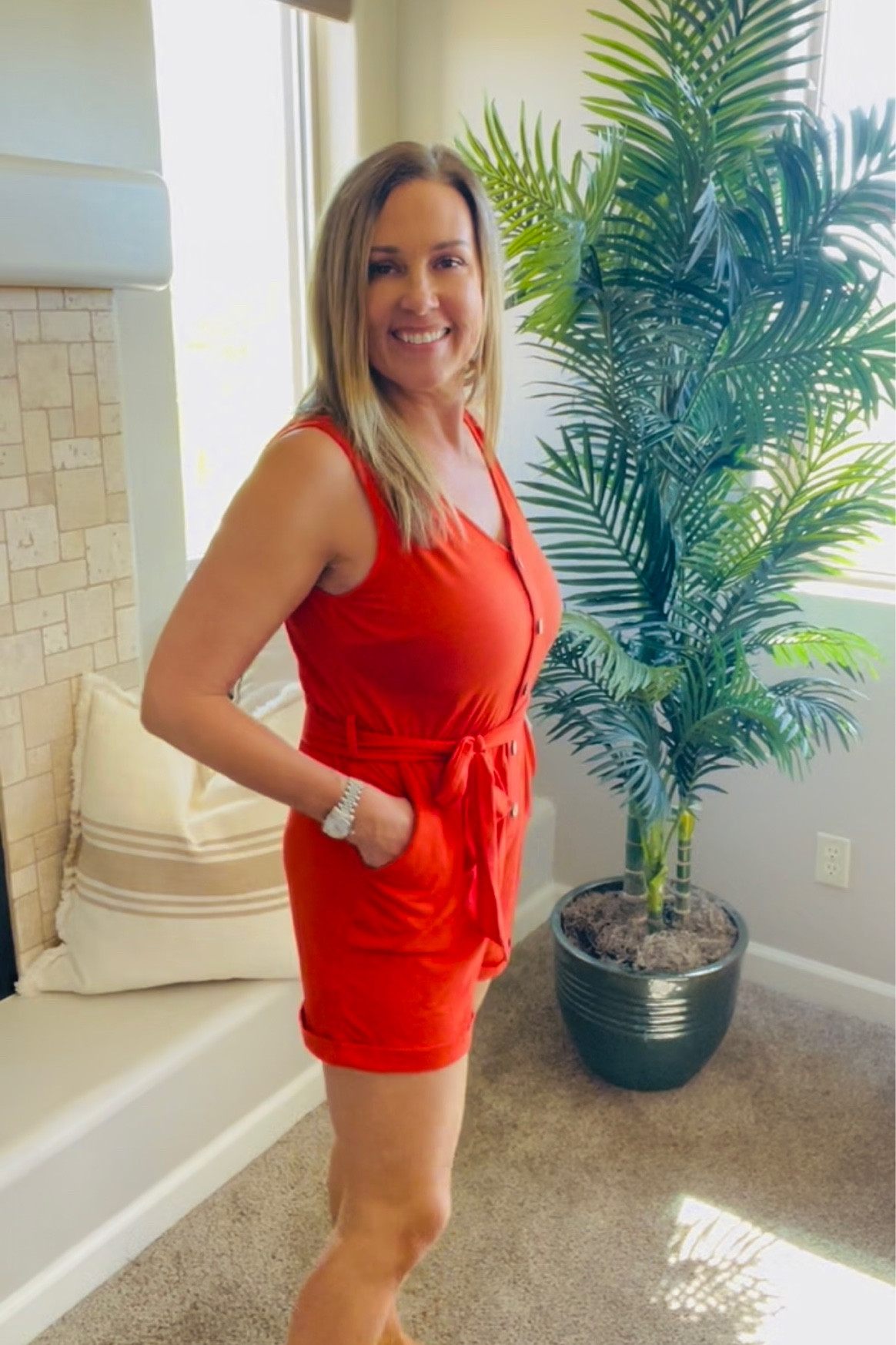 Cupshe Belted Romper 
I’m wearing a medium fits TTS


#LTKfit #LTKtravel #LTKunder50