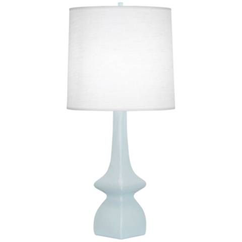 Robert Abbey Jasmine Baby Blue Ceramic Table Lamp | LampsPlus.com