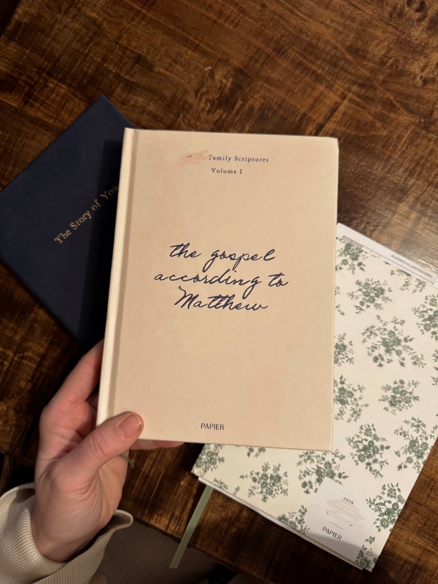 the BEST quality journals, notebooks, and planners I’ve found.

linked are their standard journals but you can personalize them at their website! (Www.papier.com)

I ordered 3 last month and I’m obsessed. 

(from left to right) - a navy colored leather notebook to journal to my boys, a hardcover notebook to handwrite the New Testament for them, and a green floral planner/calendar.

#LTKmomlife #LTKmorningroutine #LTKKids
