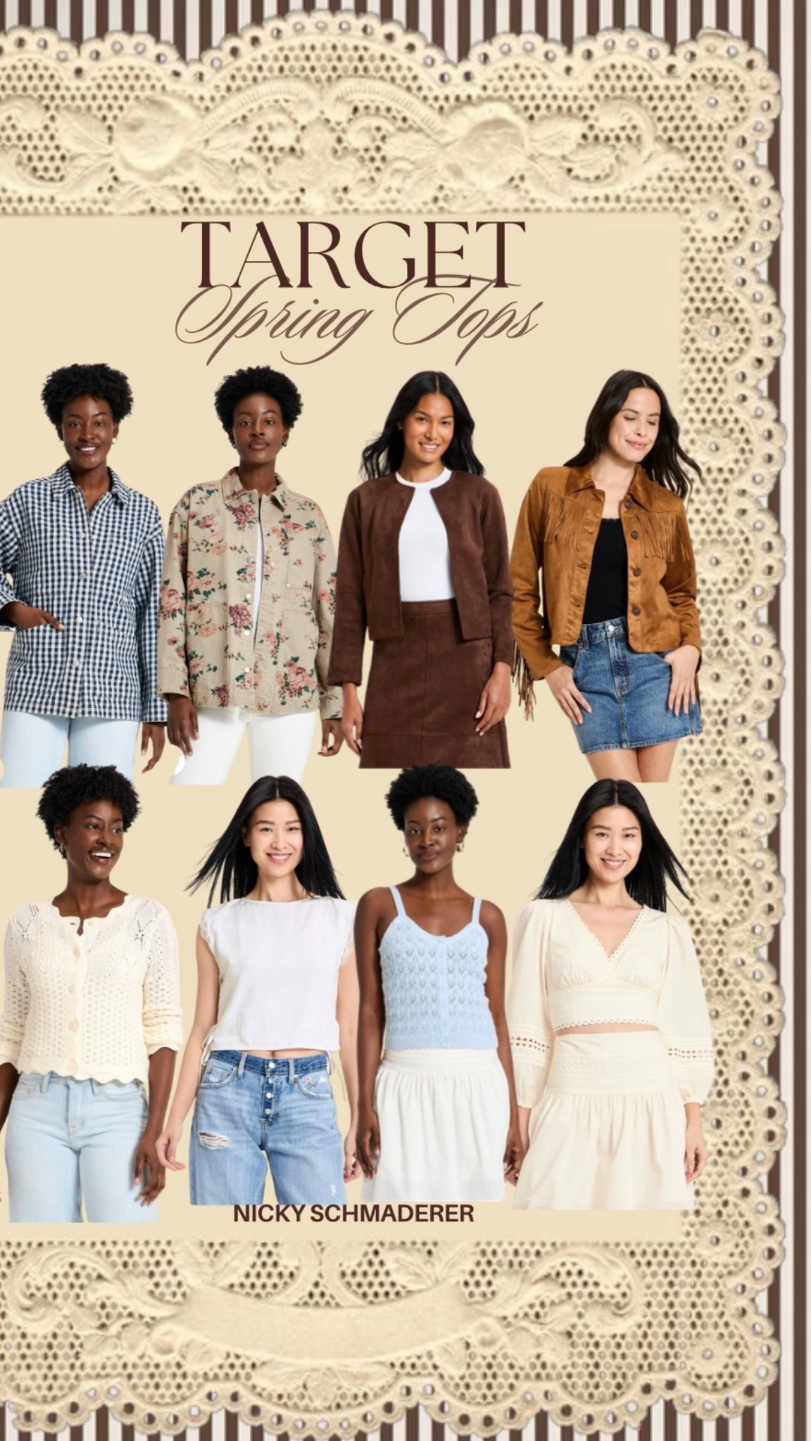 Target spring tops // target finds for warm weather styling & spring jackets 

Under $50 



#LTKootd #LTKSeasonal #LTKgrwm