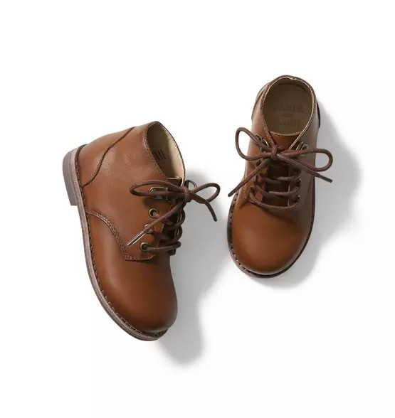 Leather Lace Up Boot | Janie and Jack