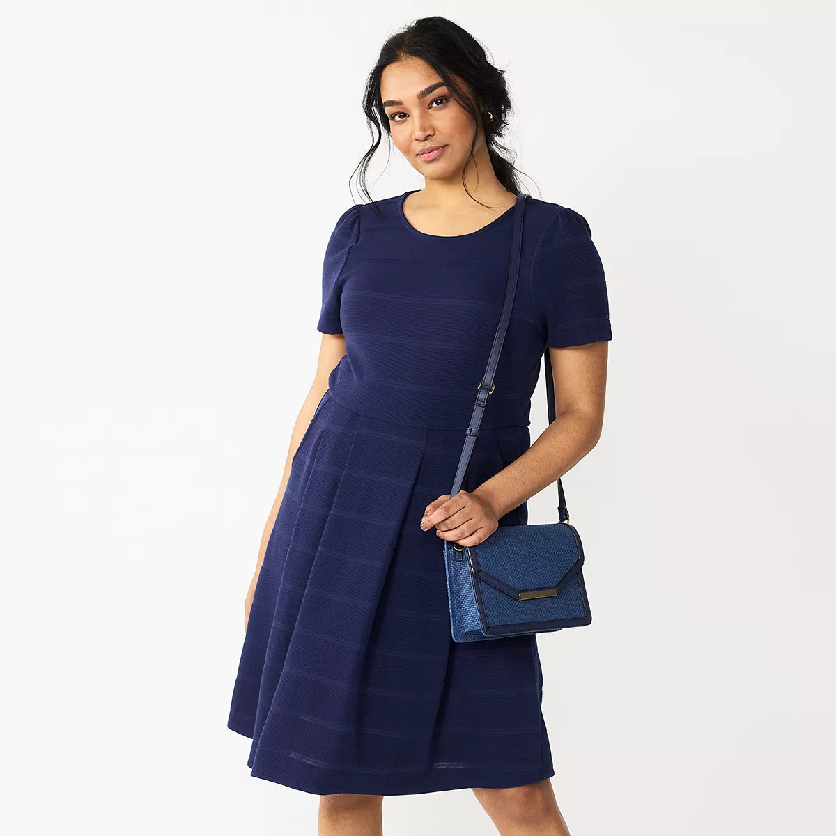 Women's DRAPER JAMES RSVP™ Pleated T-Shirt Dress | Kohl's