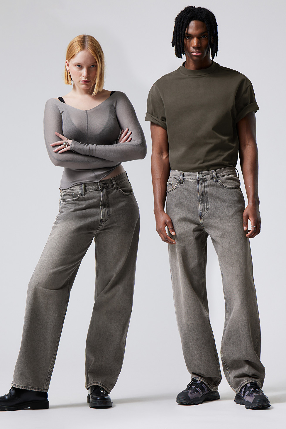 Galaxy Loose Straight Jeans | Weekday