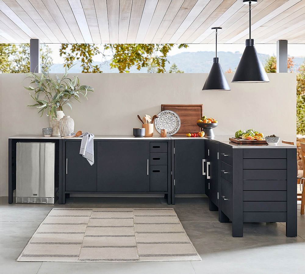 Malibu Metal Ultimate 5-Piece Outdoor Kitchen Set | Pottery Barn (US)