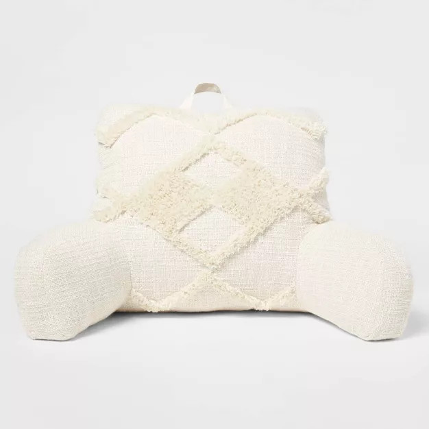 Tufted Textured Bed Rest Pillow Off-White - Threshold™ | Target