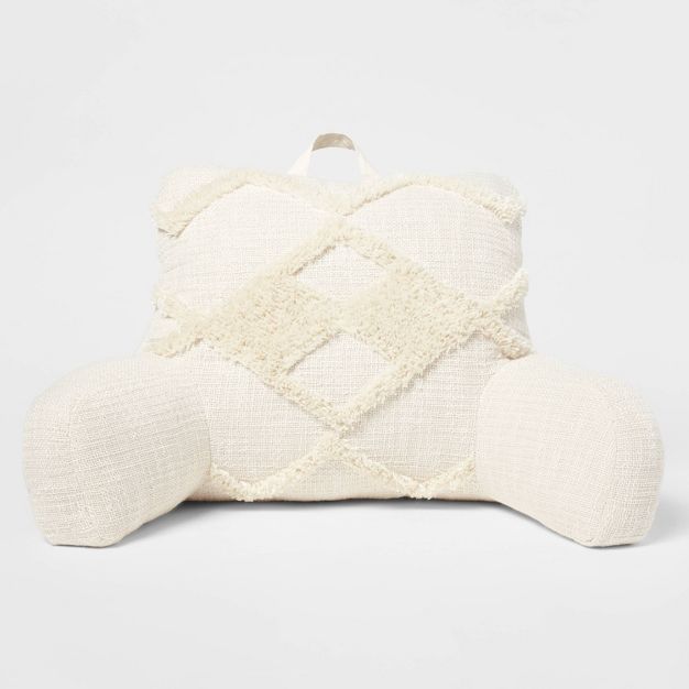 Tufted Textured Bed Rest Pillow Off-White - Threshold&#8482; | Target