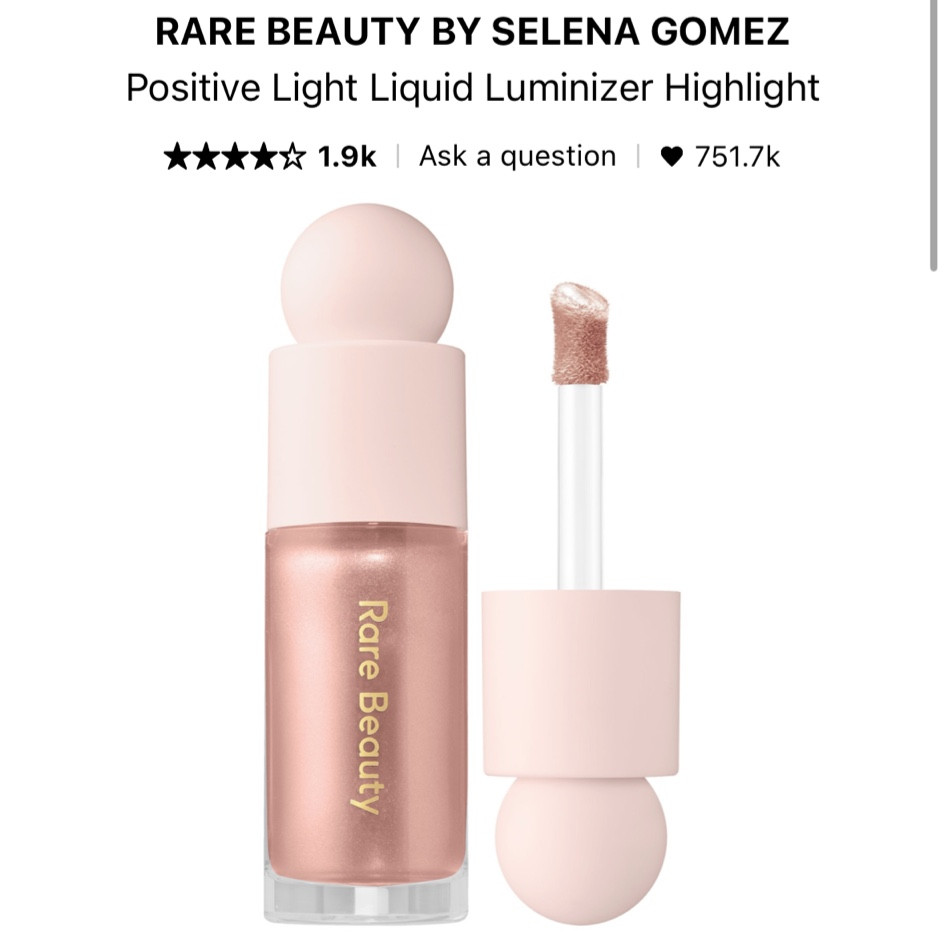 My favorite highlighter in shade Mesmerize mixed with Rare Beauty Liquid Blush is

#LTKeurope #LTKbeauty #LTKstyletip