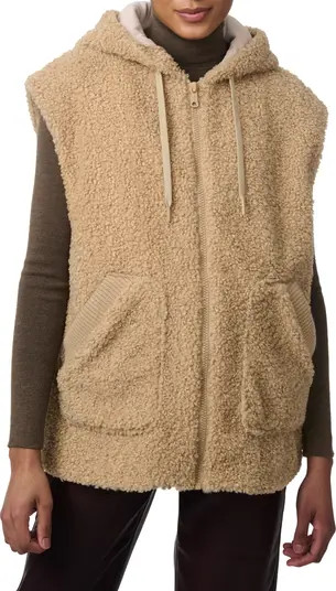 Faux Shearling Hooded Vest | Nordstrom