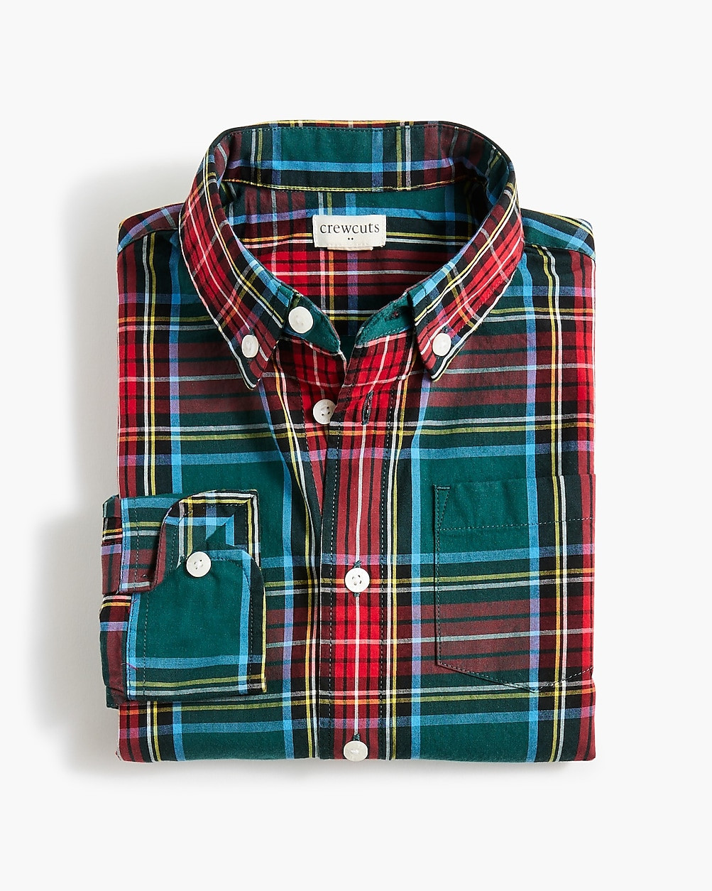 Boys' button-up tartan shirt | J.Crew Factory