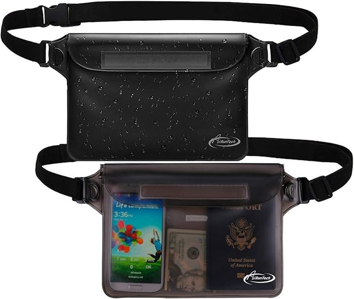 AiRunTech Waterproof Fanny Pack,Phone Pouch Dry Bag for Passport Wallet Purse,Floating Waterproof... | Amazon (US)