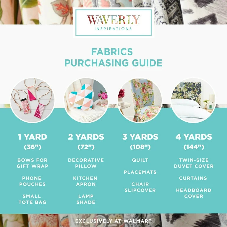 Waverly Inspirations 1 Yard Cut 100% Cotton Small Gingham Print Fabric, Poppy Red, 44" Wide for Q... | Walmart (US)