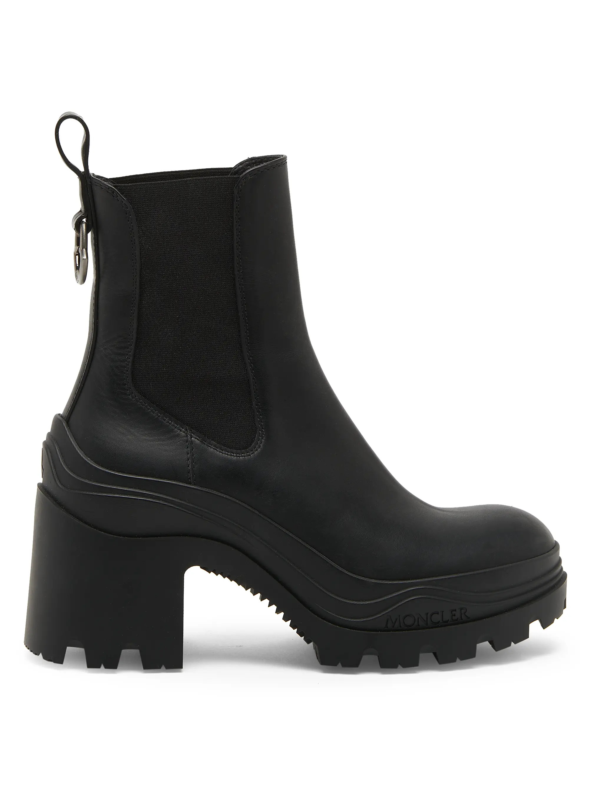 Shop Moncler Envile Leather Chelsea Boots | Saks Fifth Avenue | Saks Fifth Avenue