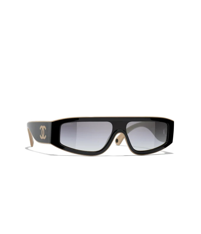 CHANEL Sunglasses: Shield Sunglasses, nylon — Fashion | CHANEL | Chanel, Inc. (US)