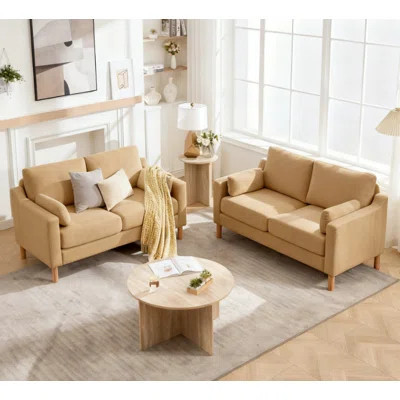2 - Piece Modern Upholstered Living Room Sofa Set | Wayfair North America