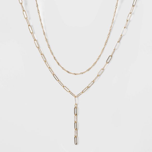 SUGARFIX by BaubleBar Layered Chainlink Necklace - Gold | Target
