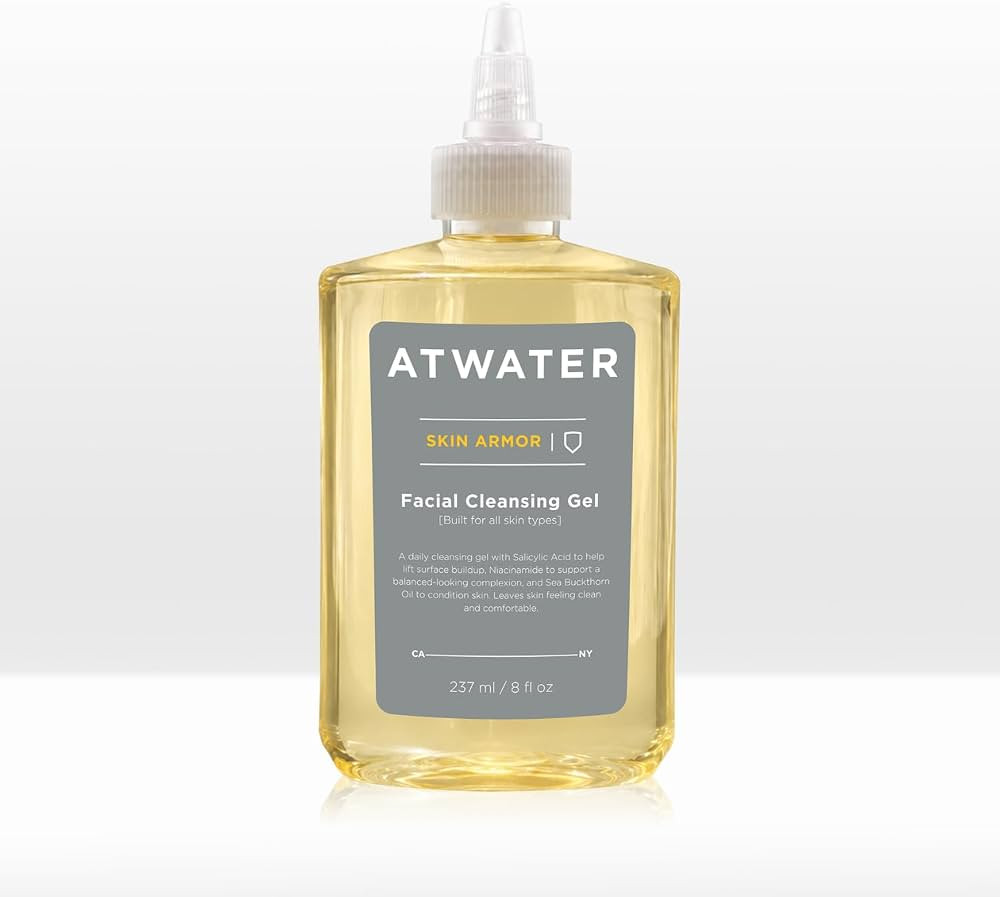 ATWATER Men's Facial Cleansing Gel for a Daily Gentle Cleanse, 8 oz | Amazon (US)