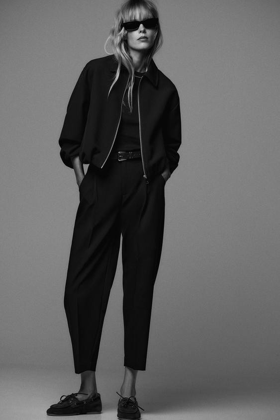 PUFFED ZIPPERED BOMBER JACKET | Zara US