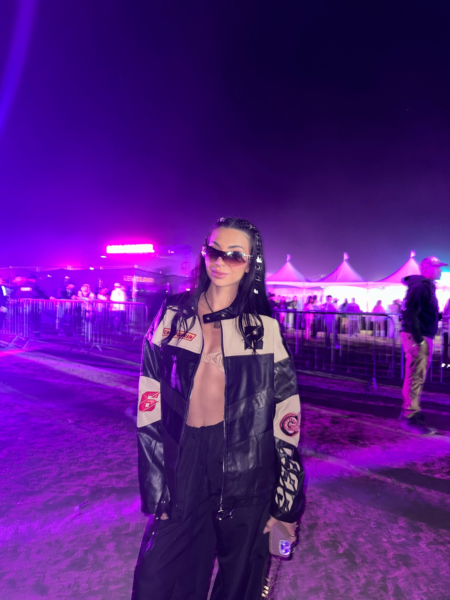 Love a racer jacket moment for neon carnival. Wearing a size 4 

#LTKFestival #LTKsalealert #LTKstyletip